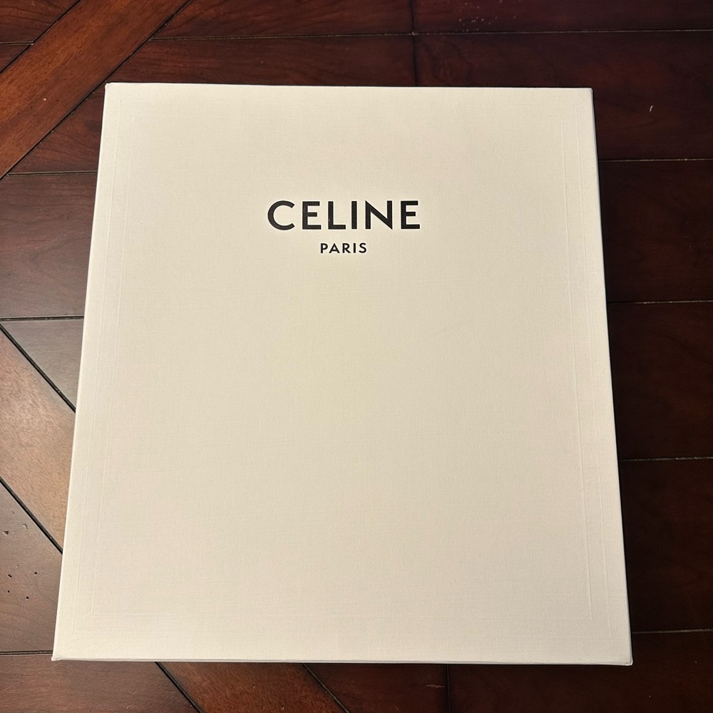 Celine White Gift Box with Black Logo